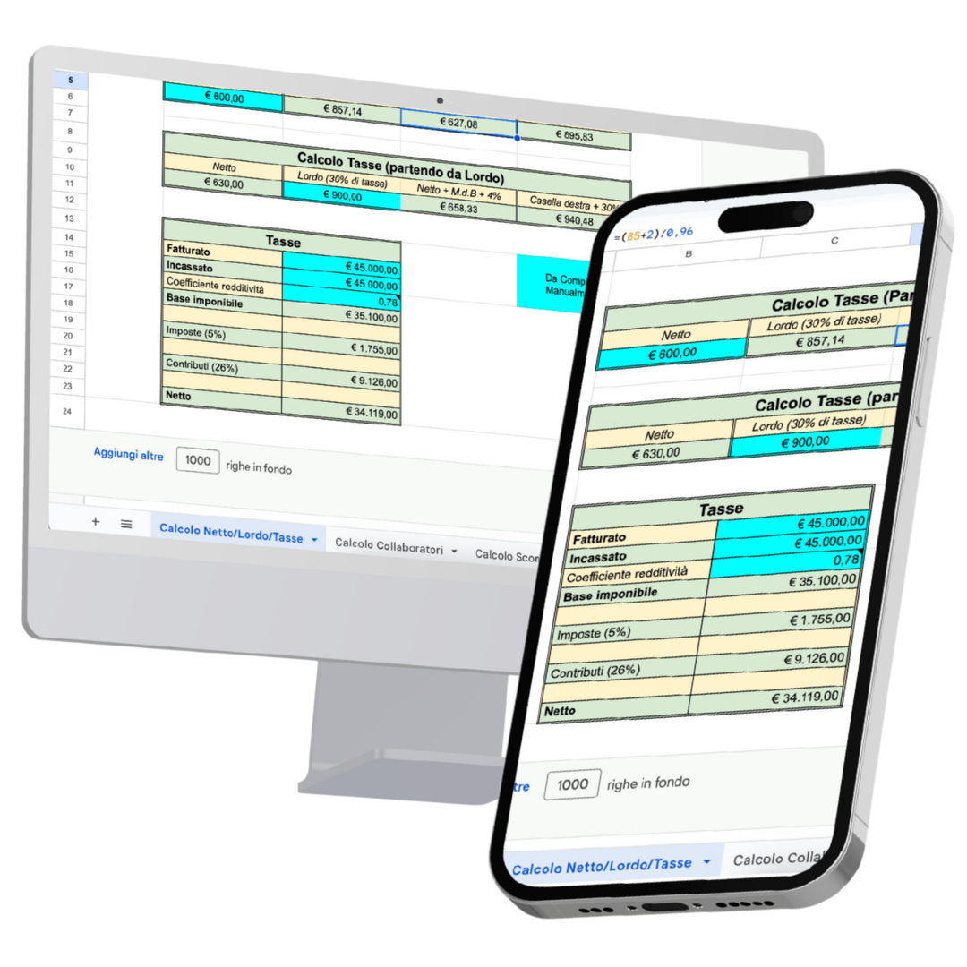 Calcolo Tasse Mockup